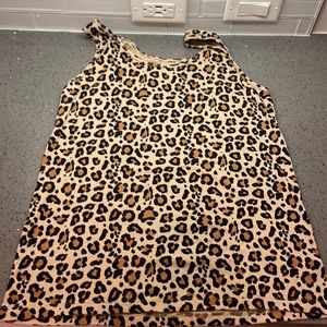 Animal print muscle shirt